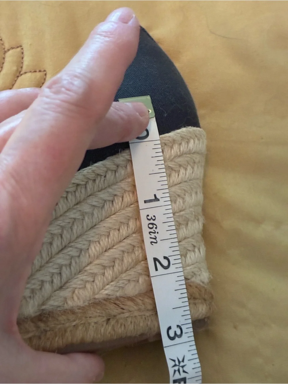 J. Crew Navy Canvas Espadrille Wedge Heels